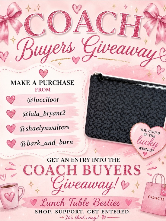 Coach Handbags - Lunch Table Buyers Giveaway
